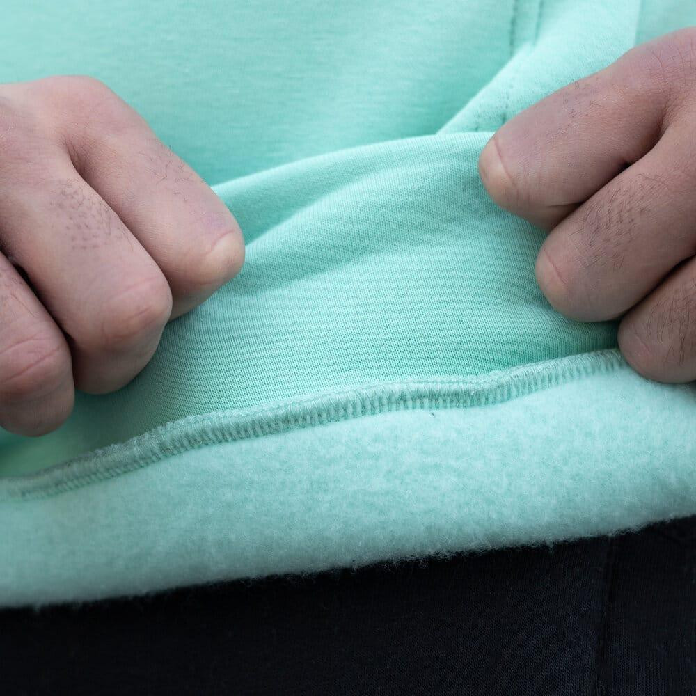 Тепле чоловіче худі на флісі з капюшоном ментолове Pobedov 007 ЗИМА Київ - фото 8