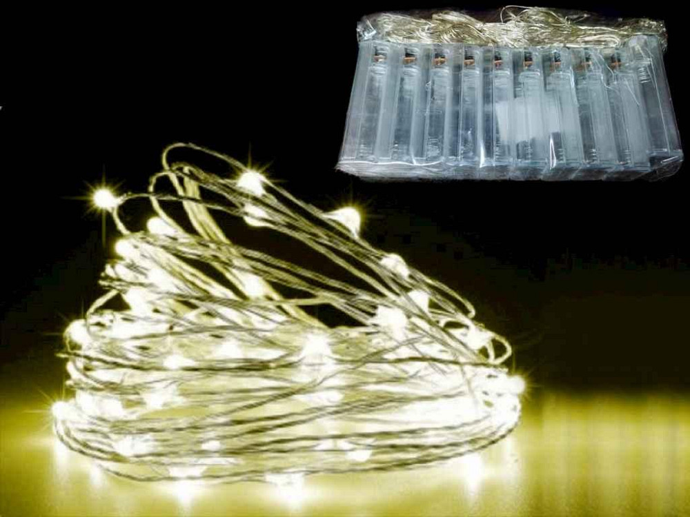 Гирлянда НА БАТАРЕЙКАХ РОСА 30LED 3м теплый белый (10шт/уп) ТМ КИТАЙ Solmir Киев - изображение 1
