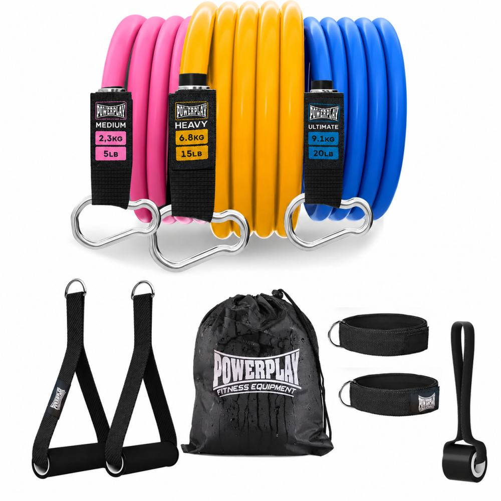 Набір трубчастих еспандерів PowerPlay PP-4101 Expander Tube Set 3шт. (до 18,2 кг.) Кам'янське - фото 11
