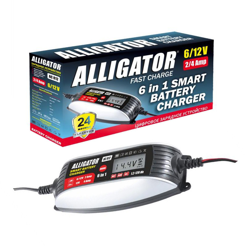 Зарядний пристрій АКБ Alligator 6/12В 120А·год 4А Львів - фото 1