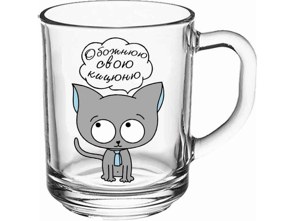 Чашка 250мл GREEN TEA Обожнюю свою кицюню ТМ FARGLASS Київ - фото 1