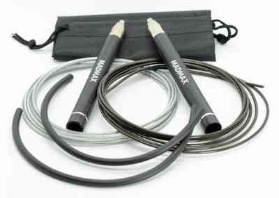 Скакалка швидкісна на підшипниках алюмінієва MadMax MFA-286 Speed jump rope Black Кам'янське