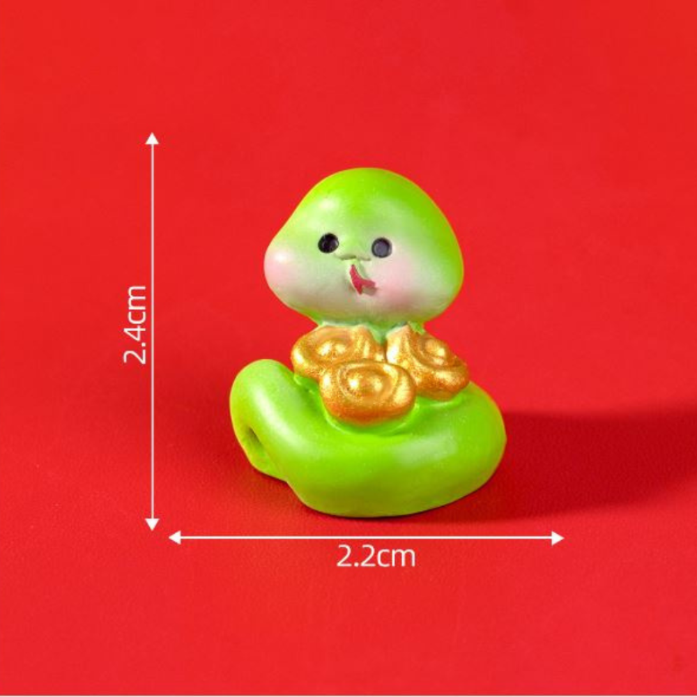 Зелена змія мініатюра 2.4 х 2 см для міні-саду та мікроландшафту Одеса - фото 8