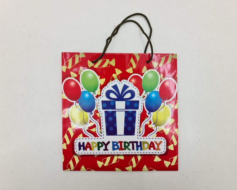 Пакет паперовий подарунковий квадратний 23*24*10 (артKV-176) (12 шт.) Харків - фото 3