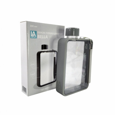 Бутылка для воды Line Art Bella 380 мл сіра (60010118LA-07) Винница - изображение 1