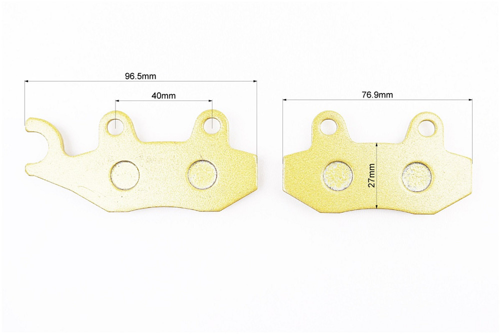 Гальмівні колодки (дискові) ліве вухо, Viper - RACE/STORM/CG/СВ/HONDA-LS125;NSR 50;MBX 50/LIFAN/KYMCO-Pulsar/LONCIN, к-кт 2шт, жовті Киев - изображение 2