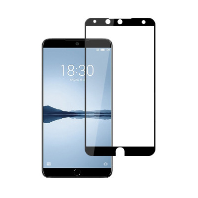 Скло захисне PowerPlant Full screen Meizu 15 Black (GL605149) Вінниця - фото 1