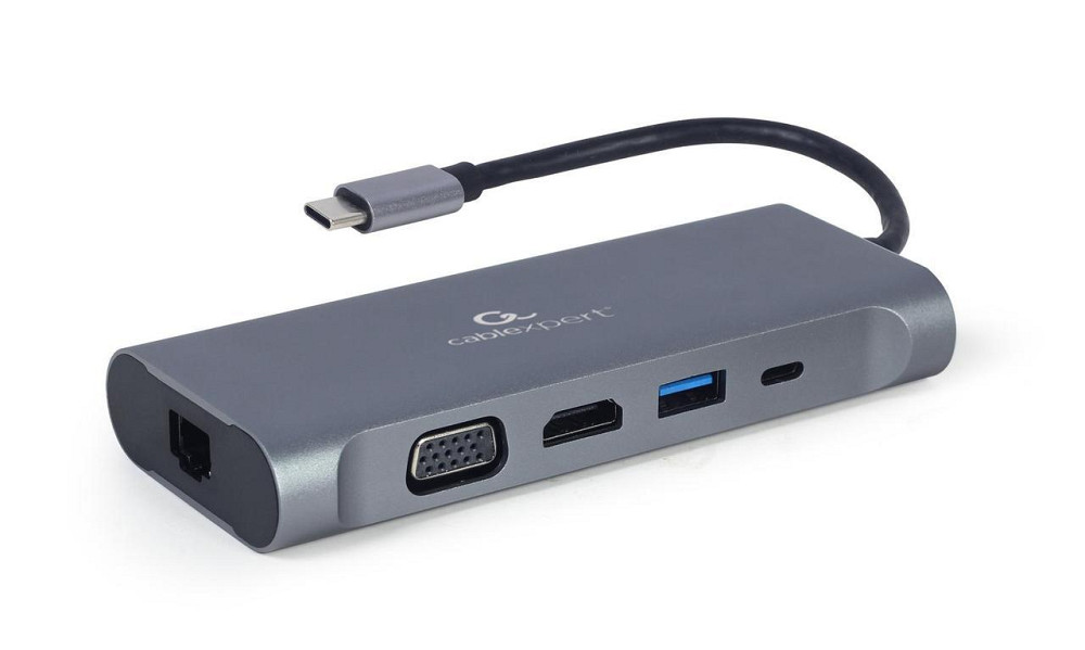 Док-станція Cablexpert USB-C 7-в-1 (A-CM-COMBO7-01) ( Сірий ) Харків - фото 2