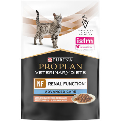 Влажный корм для кошек Purina Pro Plan Veterinary Diets NF Renal Function Advanced Care При патологии почек С лососем 10 x 85 г (7613287873699) Винница - изображение 8