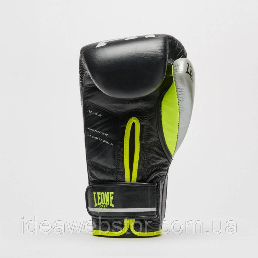 Боксерские перчатки Leone Revo Performance Fluo из натуральной кожи для тренировок Киев - изображение 5