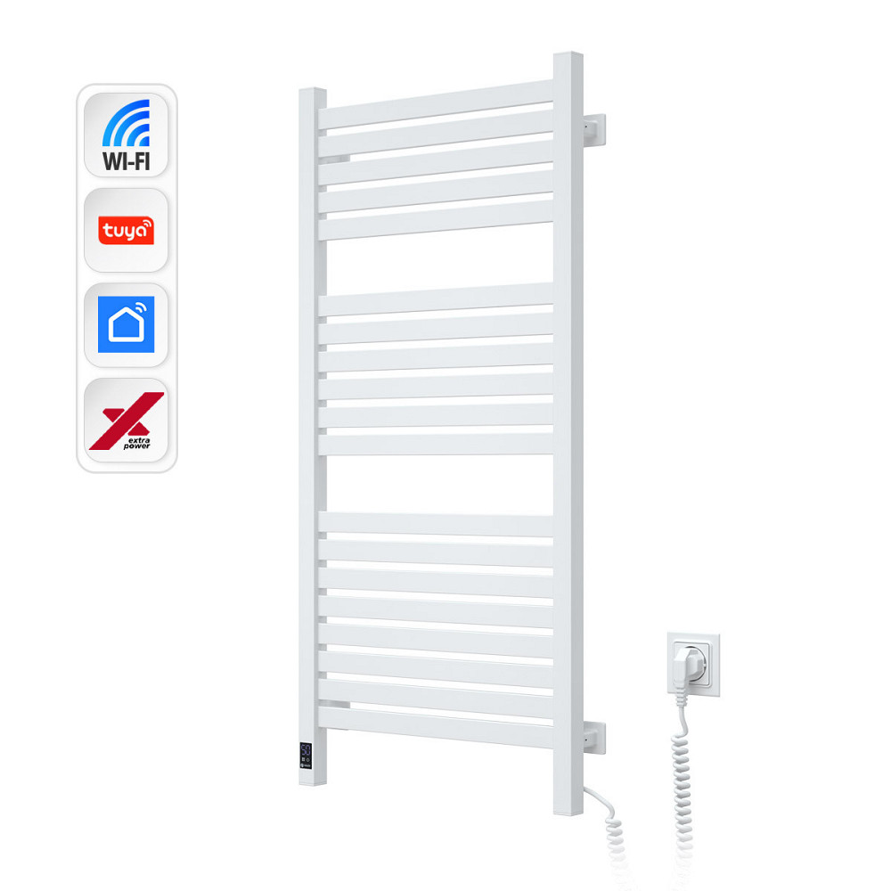 Електрична сушарка для рушників NAVIN Авангард X 480х1000 Sensor з WI-FI правобічна, біла Київ - фото 3