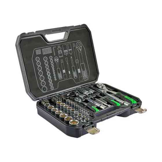 Професійний набір інструментів WINSO Pro 1/2", 1/4", 72T, CR-V, 73 од. Ковель