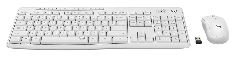 Комплект (клавіатура, миша) бездротовий Logitech MK295 Combo White USB (920-009824) Білий Харків - фото 2