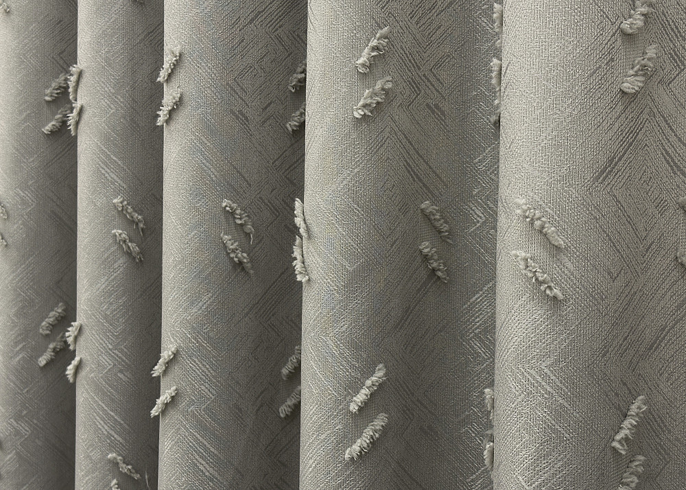 Комплект штор VR-Textil Льон Букле № 1888ш Сірий 200х270 см 2 шт (32-247) Київ - фото 8