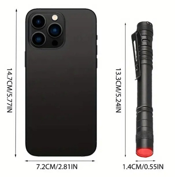 Потужний ручний фонарик червоного свічення ENT LED Mini ВТ6486 Одеса - фото 8