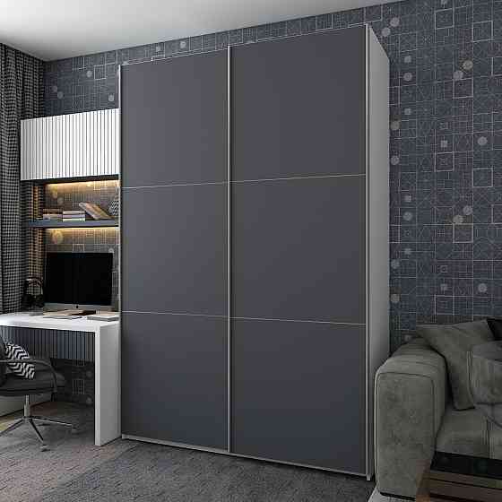 Шкаф-купе двухдверный Doros G-Caiser 180х60х240 см Белый/Графит (DRS-011018) Львов