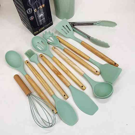 Силіконові кухонні приналежності набір, Кухонні прилади силікон предмети силікон HN-98 Львів