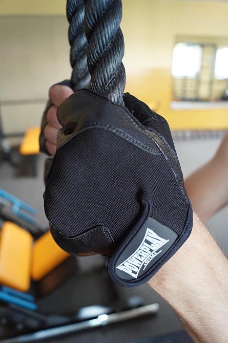 Рукавички для фітнесу PowerPlay 2154 Чорні L Київ - фото 8