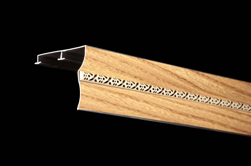 Дворядний алюмінієвий карниз БР-02/1 Дуб ясний 3.0 Бровари - фото 1