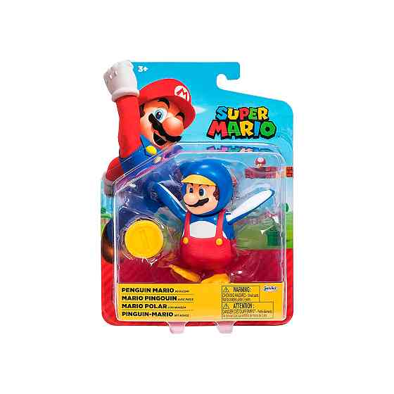 Ігрова фігурка з артикуляцією SUPER MARIO - Маріо-пінгвін 10 cm Дніпро