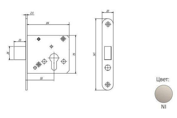 Замок врізний ТАНДЕМ 1АМ Харків - фото 2