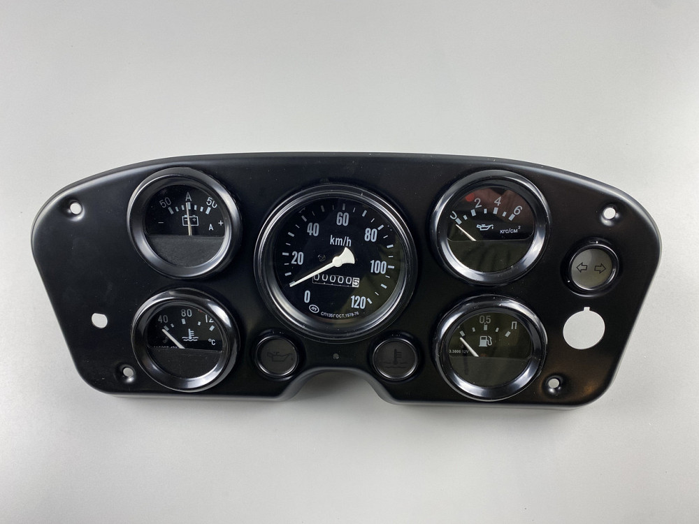 Щиток приладів ГАЗ-53 УАЗ у зборі 4 покажчики + спідорметр + 3 ""вічка"" під підсвічування панель приладів Мукачево - фото 10