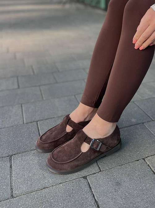 Vanessa Лофери жіночі VANESSA T-304-02 шоколадні (весна-осінь, замша натуральна) (5830) Коломыя - изображение 3