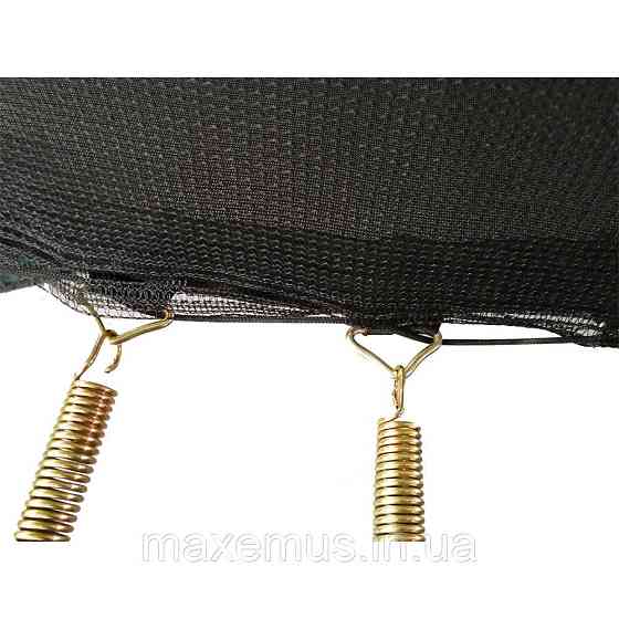 1 Батут детский Атлето 374 см с внутренней защитной сеткой батут разноцветный multikolor Мостиска