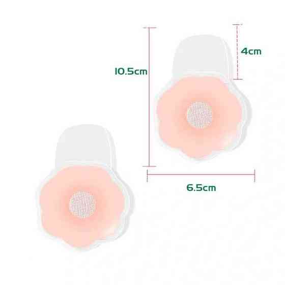 Силіконові наклейки на груди "Квітка" пестиси на соски - Еротична білизна Вінниця
