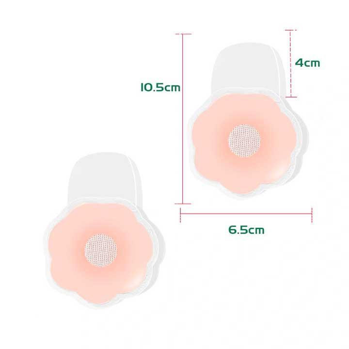 Силіконові наклейки на груди "Квітка" пестиси на соски - Еротична білизна Вінниця - фото 4