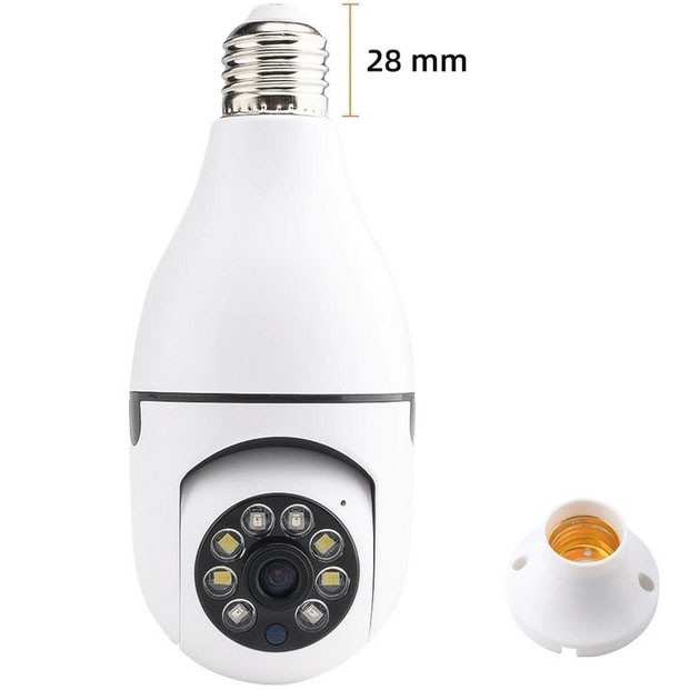 Камеры для улицы и дома CAM L1 E27 WIFI IP, Камера наблюдения с записью на HC-293 карту памяти Киев - изображение 4