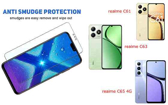 Защитное стекло NeoGlass для realme C61, realme C63, realme C65 4G – ультрапрозрачное и устойчивое Киев