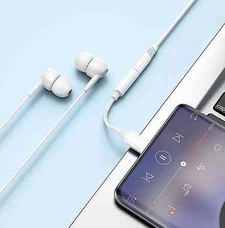 Аудiокабель HOCO LS35 Type-C to 3.5mm digital audio converter White Київ