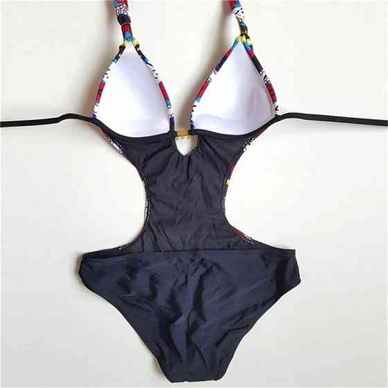 Жіночий суцільний купальник різнобарвний Київ