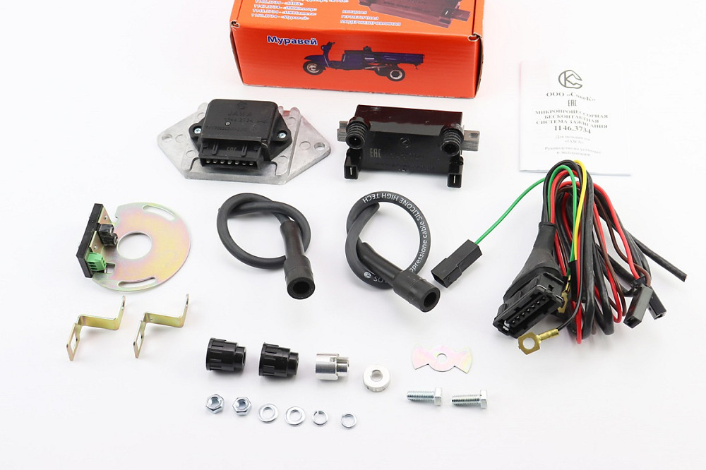 БСЗ / мікропроцесорна система запалювання 1146.3734, з новою котушкою 1135.3705М 6-12V, з силіконовими бронепроводами і надсвічниками Киев - изображение 1