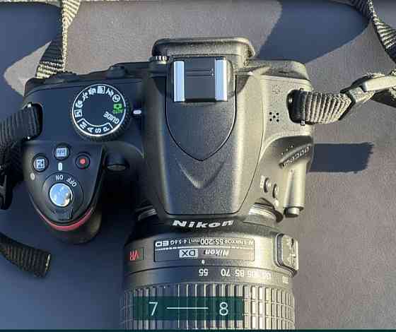 Фотоаппарат Nikon D3200 як нова + Nikkor 55-200mm 1:4- 5.6G. Киев