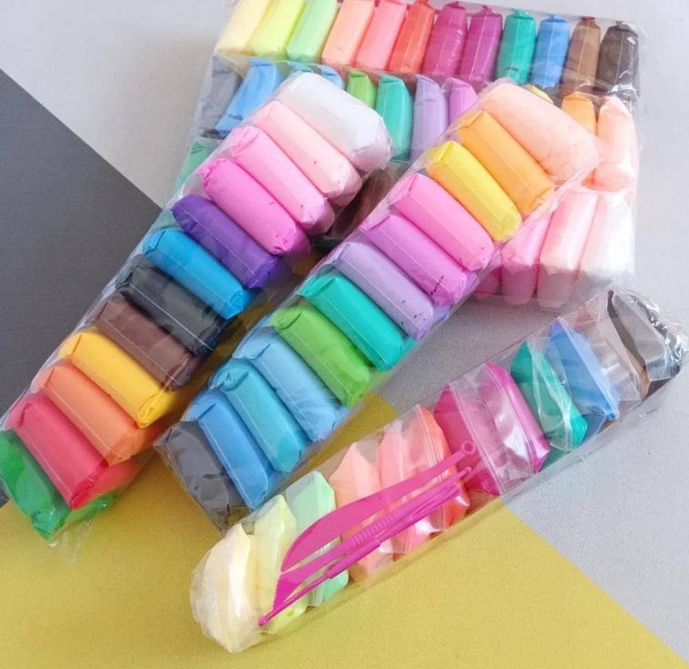 Масса для лепки 12шт Воздушный пластилин микс Масса для лепки Воздушный пластилин Киев - изображение 4