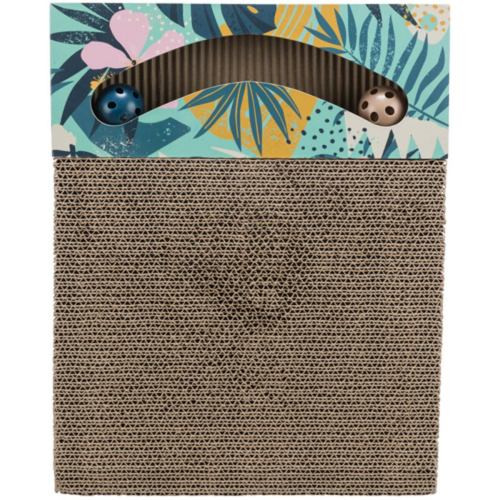 Царапка Trixie для кошек с двумя шариками и кошачьей мятой картонная 38х5х30 см Киев - изображение 3