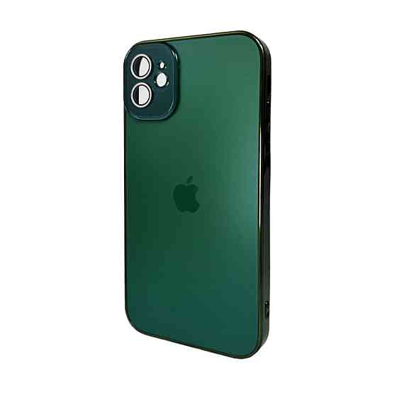 Чохол для смартфона AG Glass Sapphire Frame MagSafe Logo for Apple iPhone 12 Cangling Green Киев