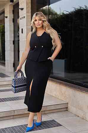 Стильний жіночий жилет "Voice" | Батал Київ