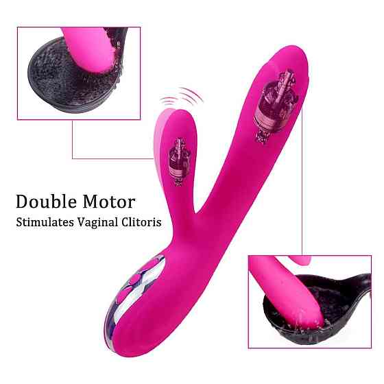 Вібратор - Joker Heating Double Vibrating Massage Stick Pink Sex Aura Київ