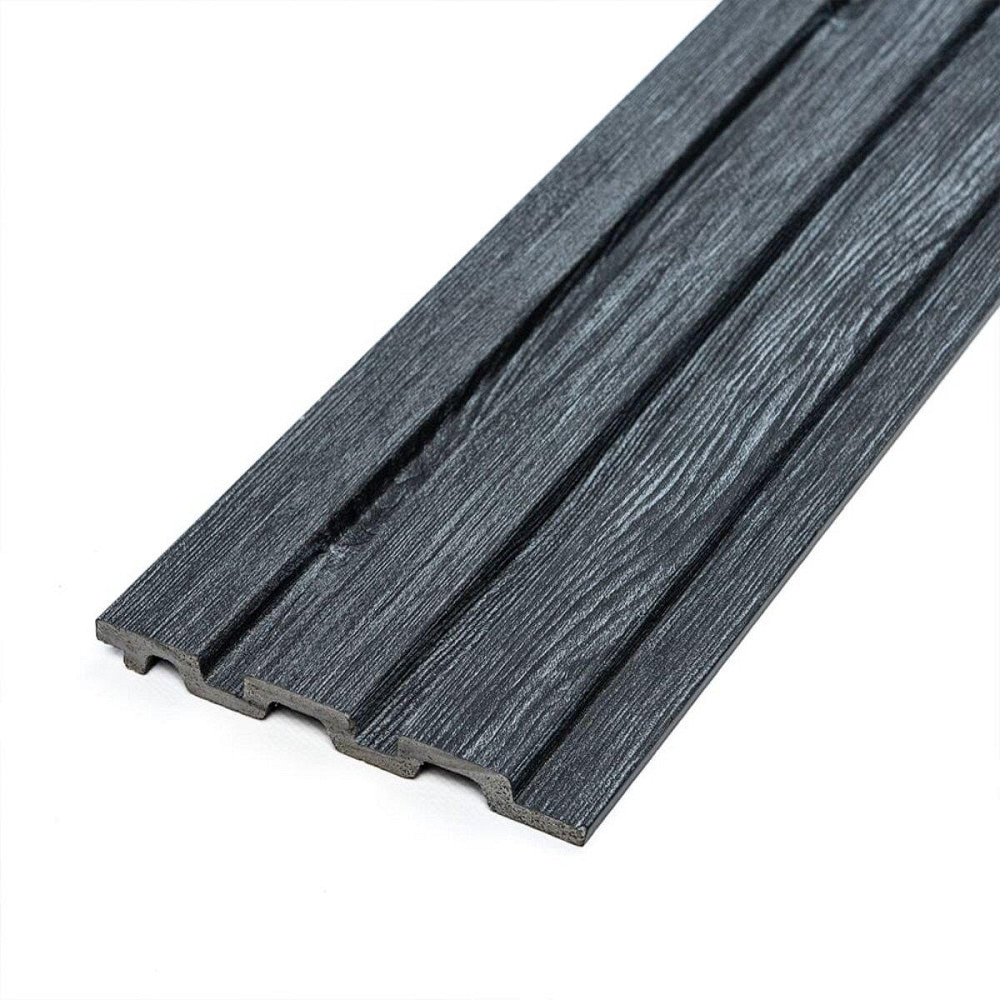 Рейка декоративная PS 2900х120х12мм Темный графит SW-00002128 Днепр - изображение 1