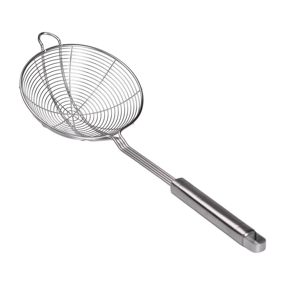 Шумовка из нержавеющей стали с длинной ручкой, 16 см Киев - изображение 1