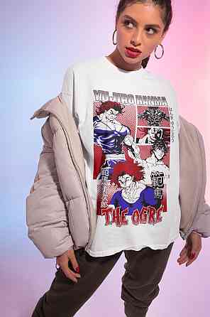 Футболка аниме Фире Стйле Стреетвеар Джапан оверсайз (S/M/L) Черний AnimeJ0987 Днепр