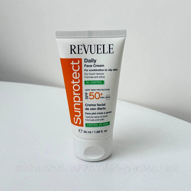 Тонувальний сонцезахисний крем для обличчя Revuele Sunprotect Tinted Face Cream SPF 50+ Чернівці - фото 1