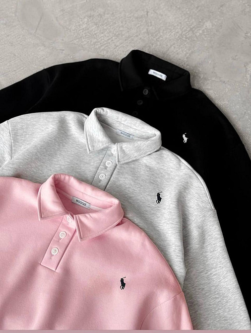 Жіночий світшот з сорочковим коміром Одеса - фото 1