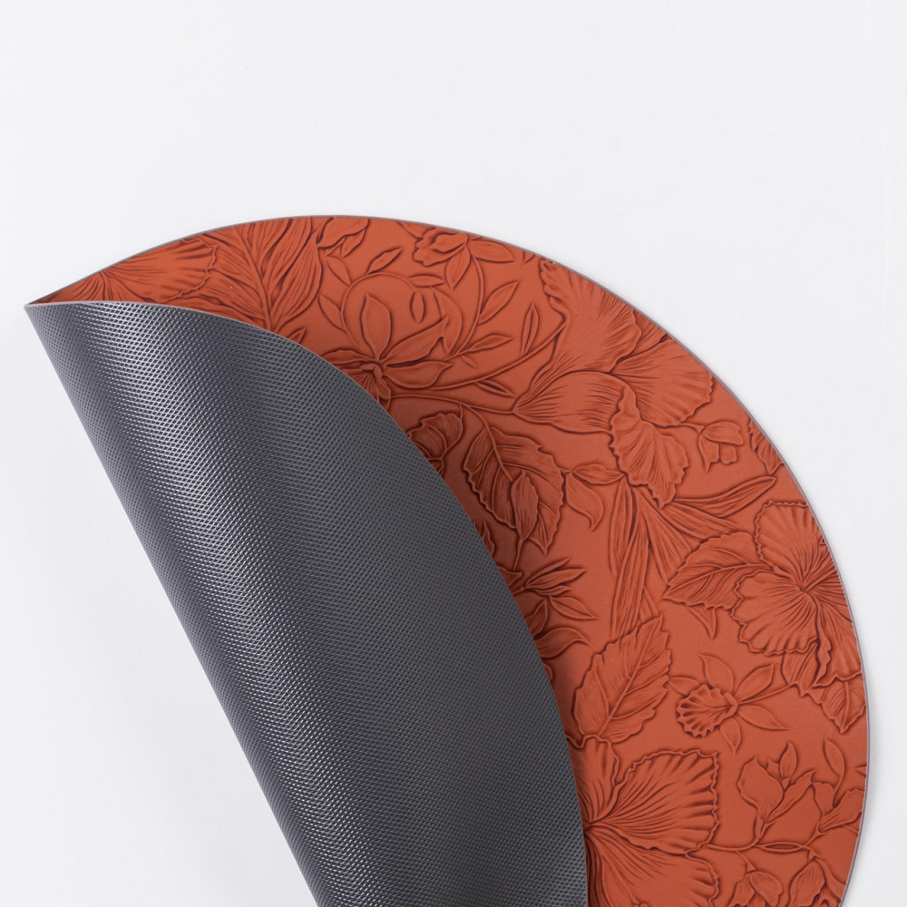 Круглая сервировочная салфетка 38 см, коричневая Киев - изображение 1