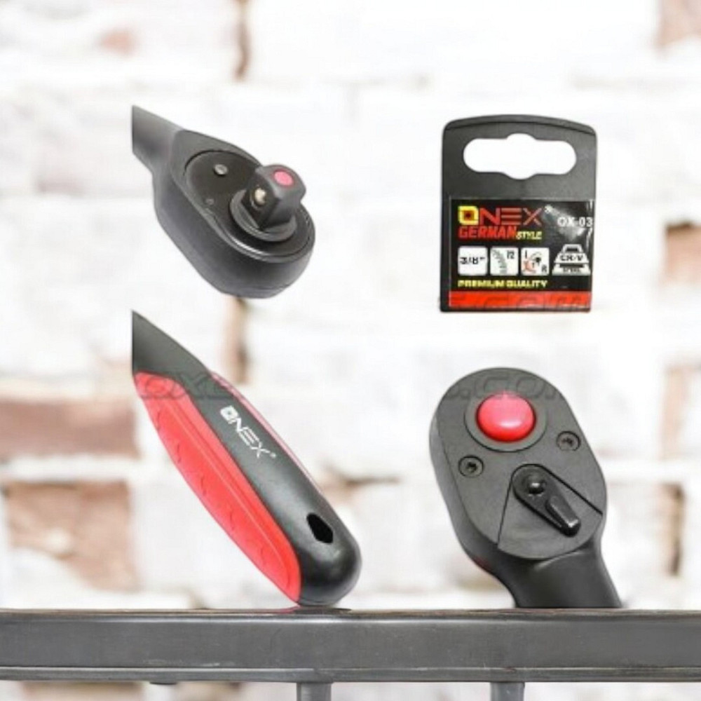 Тріскачка 3/8″ 72 зуба з реверсом та м'якою TPR ручкою, швидка зміна головок, для ремонту та авто Одеса - фото 3