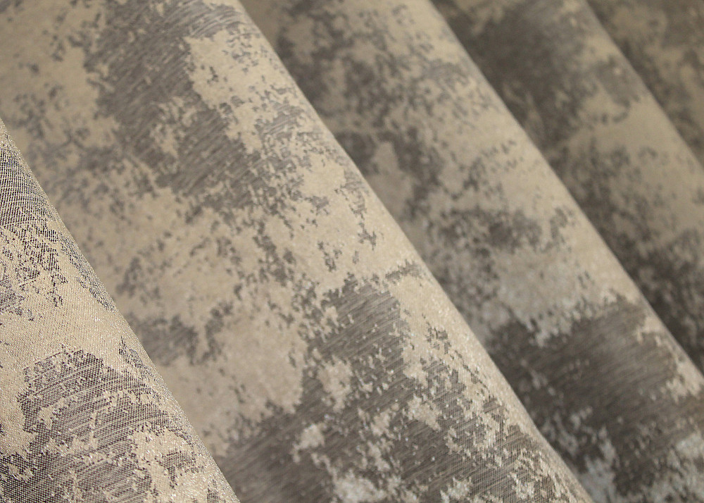 Комплект коротких штор VR-Textil Жаккард Sultan YL № 1208ш Бжево-серый 130х170 см 2 шт (35-0009) Киев - изображение 5