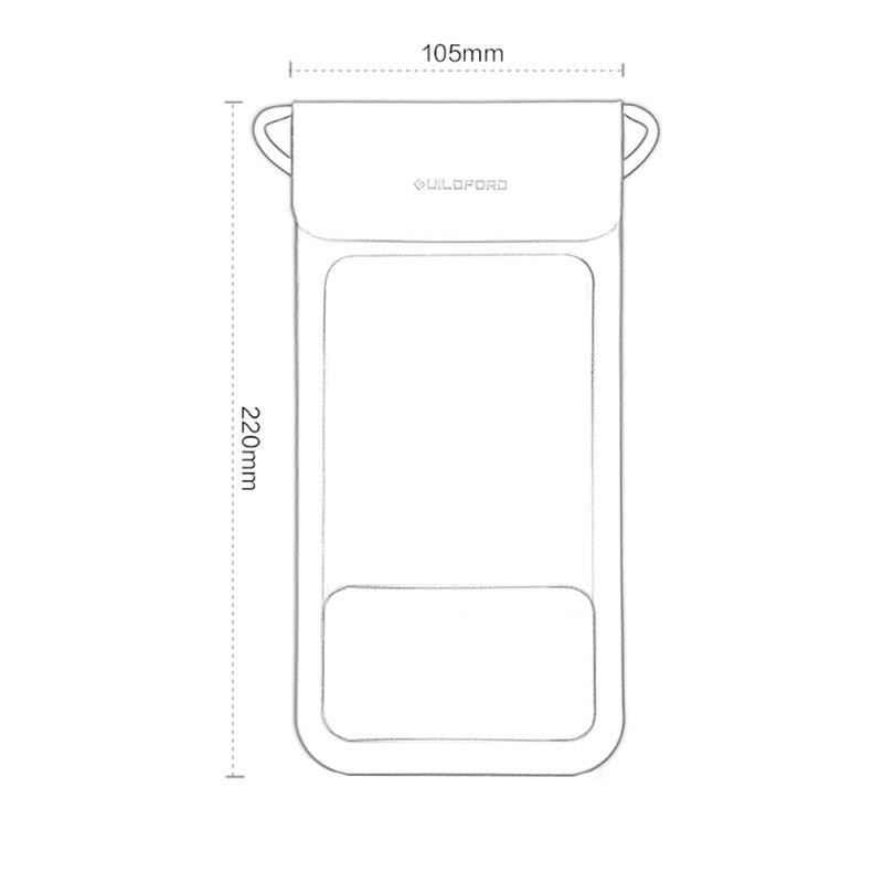 Захисний водонепроникний чохол Xiaomi Guildford Mobile Waterproof Bag для смартфонів (Сріблястий) Миколаїв - фото 8